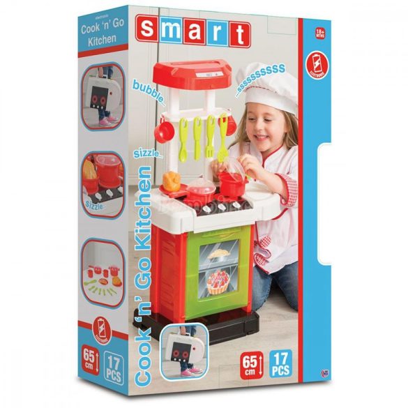 Smart Cook'n'Go játékkonyha 17 kiegészítővel