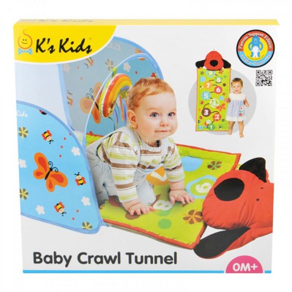 Ks Kids bébi mászó alagút és játszószőnyeg 2in1