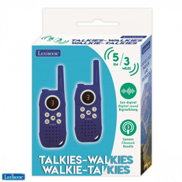 Digitális Walkie Talkie 5 km-es hatótávolsággal - zseblámpával