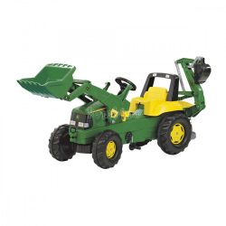   Rolly Junior John Deere játék pedálos markolós traktor exkavátorral