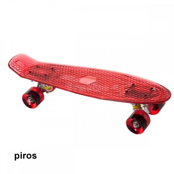 Penny board világító gördeszka - piros